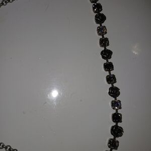 Sabika Black Rose Necklace